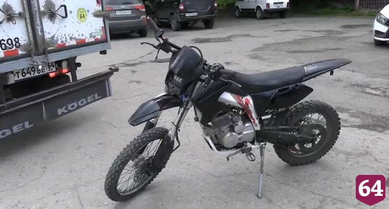 В Саратове рецидивист украл питбайк и перекрасил его в другой цвет